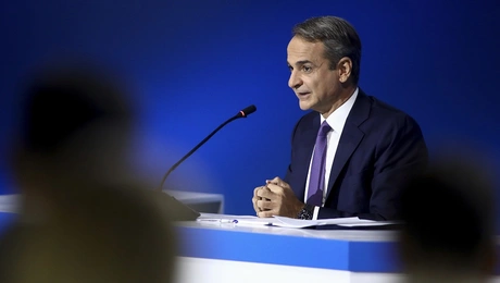 Ο Κυριάκος Μητσοτάκης στη ΔΕΘ