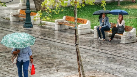 Βροχερός καιρός στην Αθήνα