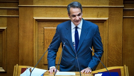 Ο Κυριάκος Μητσοτάκης στη Βουλή