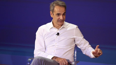 Ο Κυριάκος Μητσοτάκης σε συζήτηση με θέμα «Η ΟΝΝΕΔ των κερδισμένων ιδεολογικών μαχών, στο δρόμο του μέλλοντος»