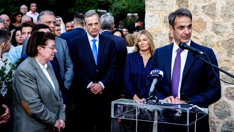 Ο Κυριάκος Μητσοτάκης και ο Αντώνης Σαμαράς