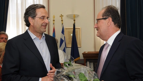 Ο Παναγιώτης Νίκας και ο Αντώνης Σαμαράς