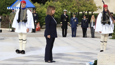 Η Κατερίνα Σακελλαροπούλου 