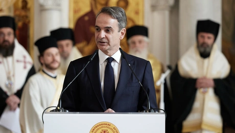 Ο Κυριάκος Μητσοτάκης στην Αλβανία