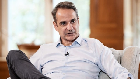 Ο Κυριάκος Μητσοτάκης στο Μέγαρο Μαξίμου