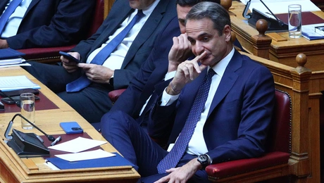 Ο Κυριάκος Μητσοτάκης στη Βουλή 