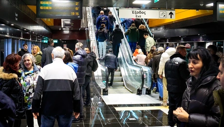 Στιγμιότυπο από το Μετρό Θεσσαλονίκης