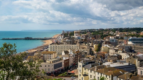 Πόλη Hastings στο Ανατολικό Σάσεξ