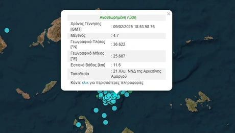 Σεισμός στην Αμοργό