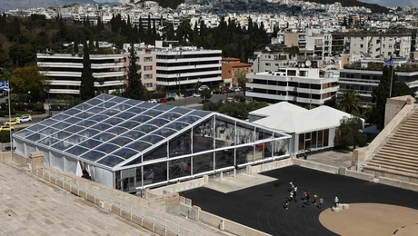 ΔΙΑΚΟΠΗ ΤΩΝ ΕΡΓΑΣΙΩΝ ΣΤΟ ΠΑΝΑΘΗΝΑΙΚΟ ΣΤΑΔΙΟ ΜΕΤΑ ΑΠΟ ΕΝΤΟΛΗ ΤΗΣ ΥΠΟΥΡΓΟΥ ΠΟΛΙΤΙΣΜΟΥ ΛΙΝΑΣ ΜΕΝΔΩΝΗ ΛΟΓΩ ΠΑΡΑΒΙΑΣΗΣ ΤΟΥ ΙΣΧΥΟΝΤΟ ΘΕΣΜΙΚΟΥ ΠΛΑΙΣΙΟΥ