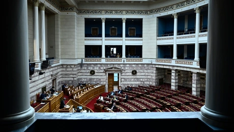 Στιγμιότυπο από την Ολομέλεια της Βουλής