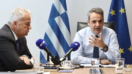 Ο Κυριάκος Μητσοτάκης και ο Μάκης Βορίδης
