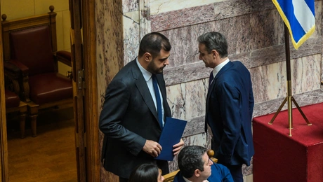 Κυριάκος Μητσοτάκης και Παύλος Μαρινάκης