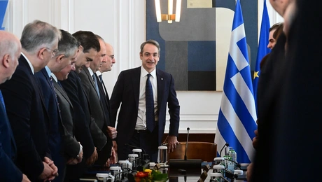 Ο Κυριάκος Μητσοτάκης στο νέο υπουργικό συμβούλιο