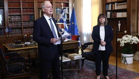 Ο Κωνσταντίνος Τασούλας και η Κατερίνα Σακελλαροπούλου