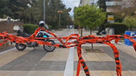 Αποκλεισμένο το σημείο στην πλατεία Νέας Σμύρνης