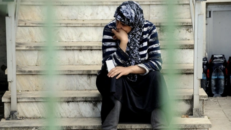 Μετανάστρια στην Ειδομένη