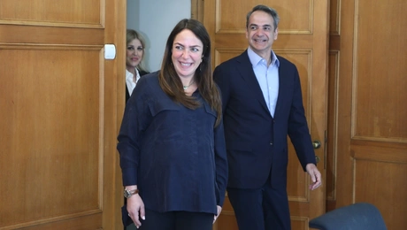 Στο υπουργείο Κοινωνικής Συνοχής και Οικογένειας ο Κυριάκος Μητσοτάκης