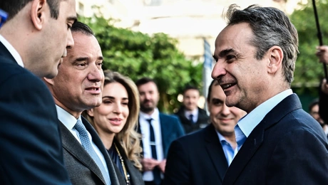 Ο Κυριάκος Μητσοτάκης στο Τζάνειο