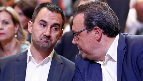 Ο Σωκράτης Φάμελλος και ο Αλέξης Χαρίτσης