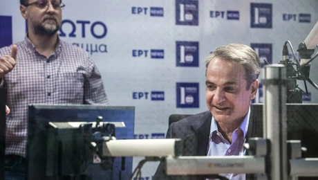 Ο Κυριάκος Μητσοτάκης στην ΕΡΤ