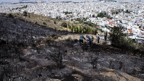 Αθήνα Υμηττός φωτιά
