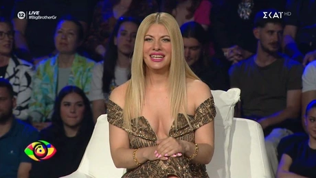 Η Άννα Μαρία στο πλατό του Big Brother