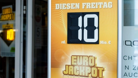 Πινακίδα για το Eurojackpot