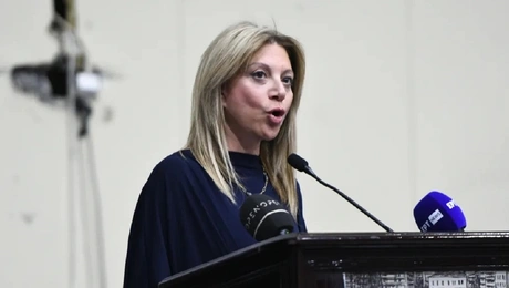 Η Μαρία Καρυστιανού στη συγκέντρωση της Πάτρας