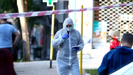 Αστυνομία στο σημείο της έκρηξης στη Θεσσαλονίκη