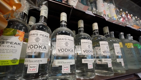 Βότκα σε σούπερ μάρκετ στη Ρωσία