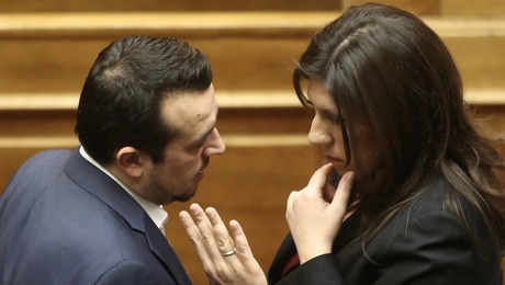 Ο Νίκος Πάππας και η Ζωή Κωνσταντοπούλου