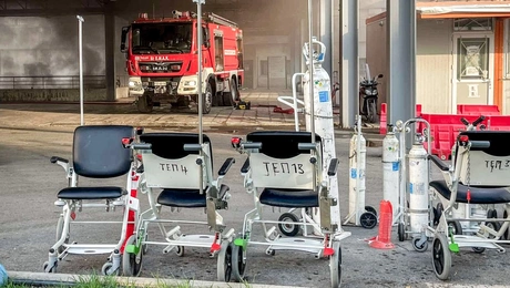 Φωτιά στο νοσοκομείο Άγιος Ανδρέας