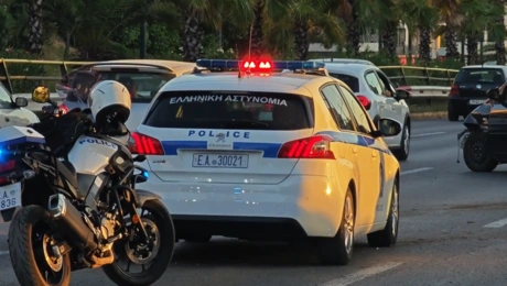 Η αστυνομία στο σημείο του τροχαίου