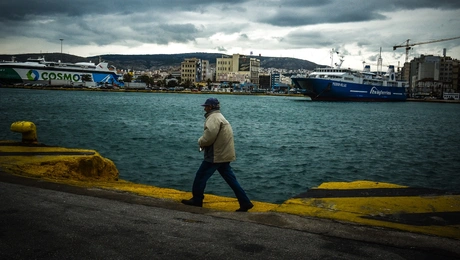 Βροχερός καιρός στον Πειραιά