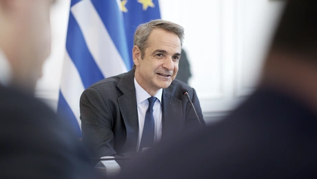 Ο Κυριάκος Μητσοτάκης στο υπουργικό συμβούλιο