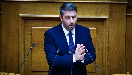 Ο Νίκος Ανδρουλάκης στη Βουλή