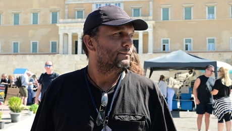 Ο απεργός πείνας Πάνος Ρούτσι