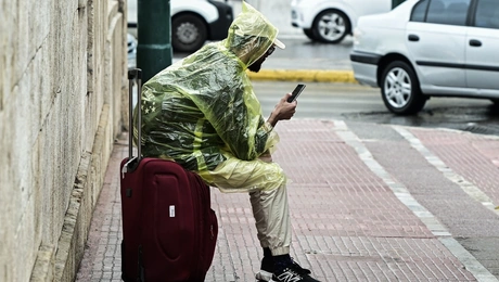 Βροχερός καιρός στην Αθήνα