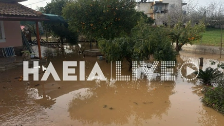 Πλημμύρες στον νομό Ηλείας