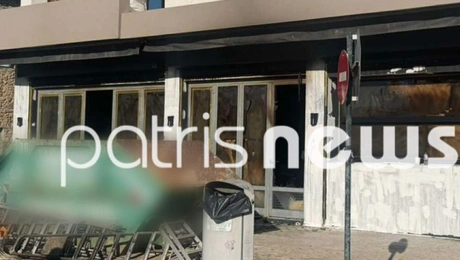 Έσπασαν και έκαψαν κατάστημα στη Γαστούνη της Ηλείας