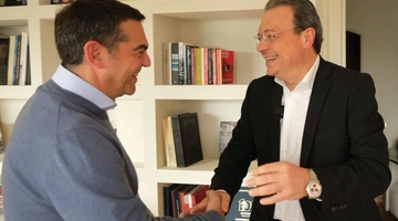 Ο Αλέξης Τσίπρας και ο Σωκράτης Φάμελλος